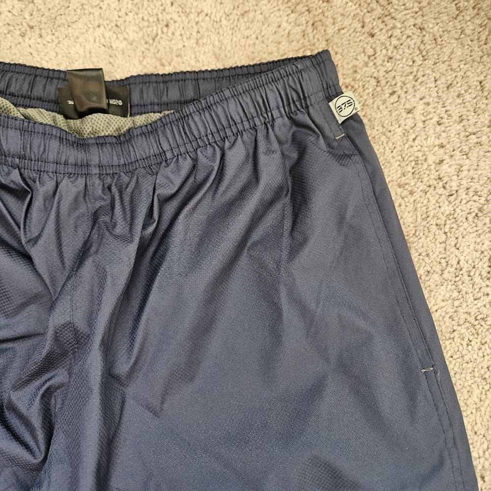 Bauer Team Men’s Small Blue Athletic Hockey Warm Up Pants Zip Leg Logo Athletic